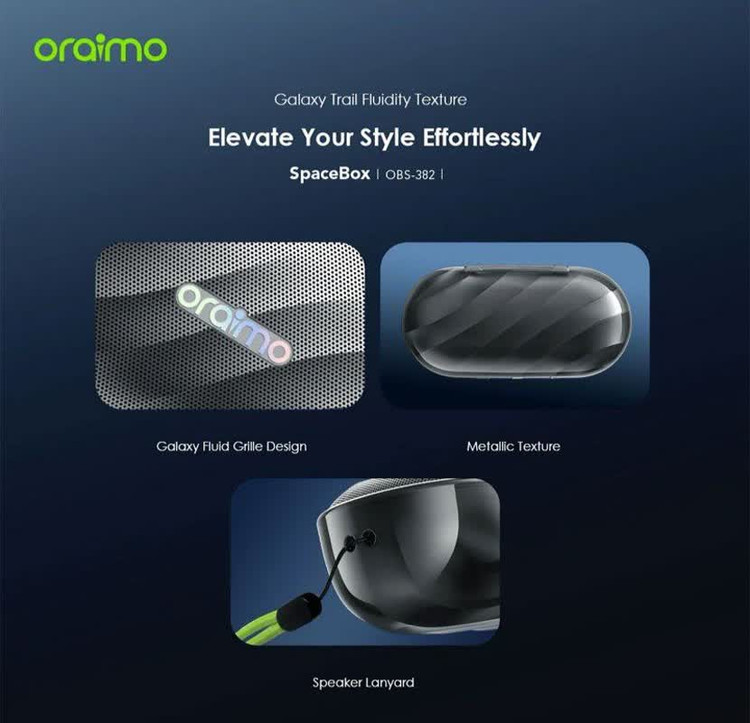 اسپیکر بلوتوثی اورایمو مدل Orimo Space Box
