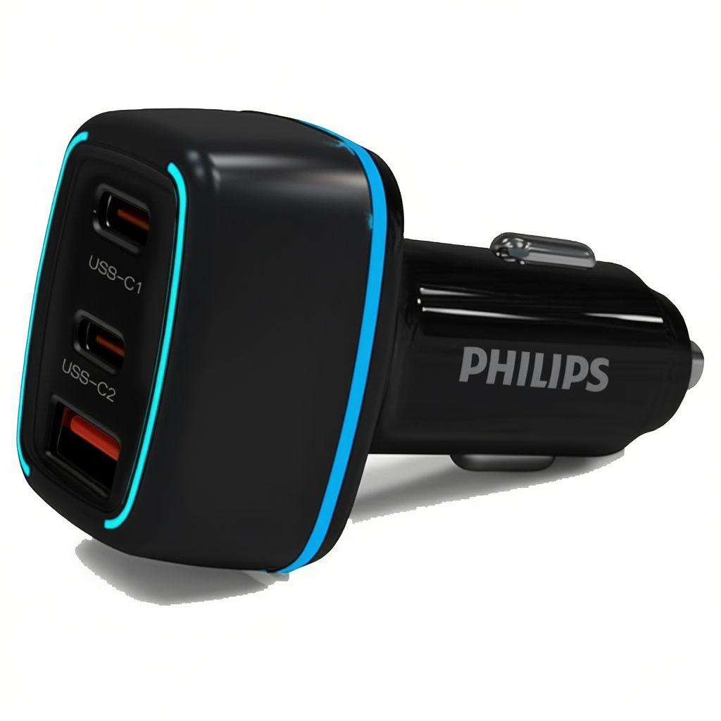 شارژر فندکی 45 وات سریع فیلیپس مدل Philips DLP2557